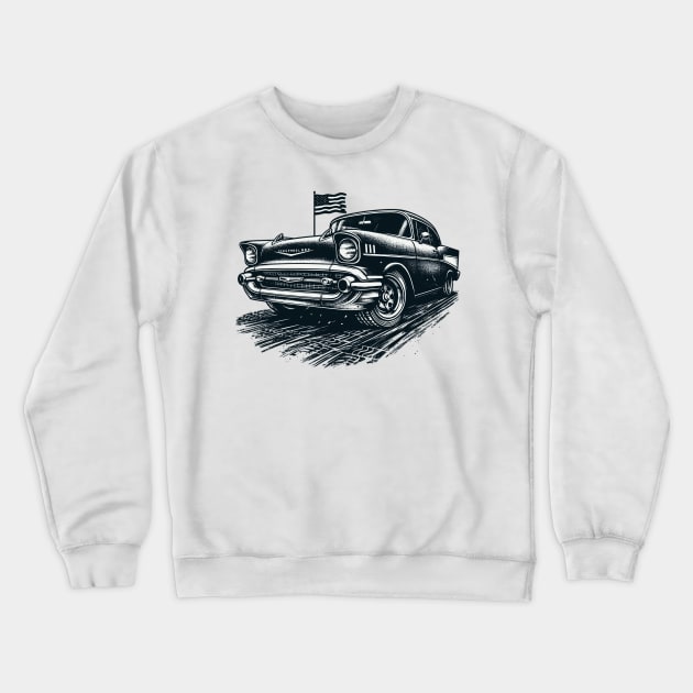 Chevrolet Bel Air Crewneck Sweatshirt by Vehicles-Art